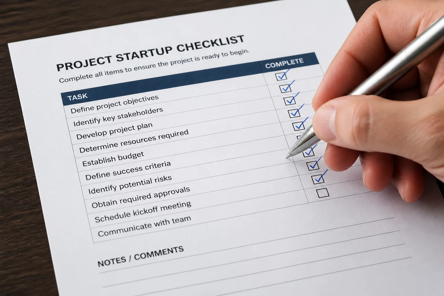 Fact vs. Assumption checklist diagram
